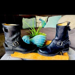 Frye Veronica Back Zip Moto Boots